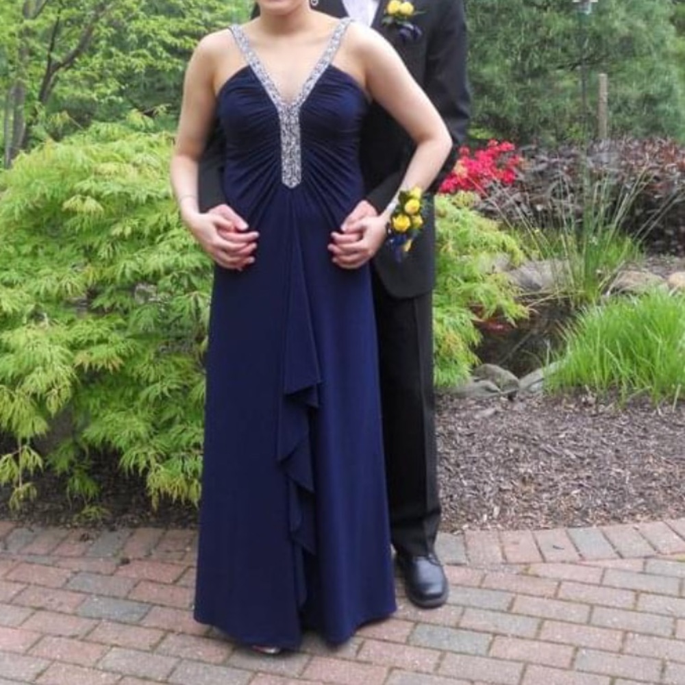 Navy Blue Prom Dress